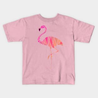 Geometric Flamingo Kids T-Shirt